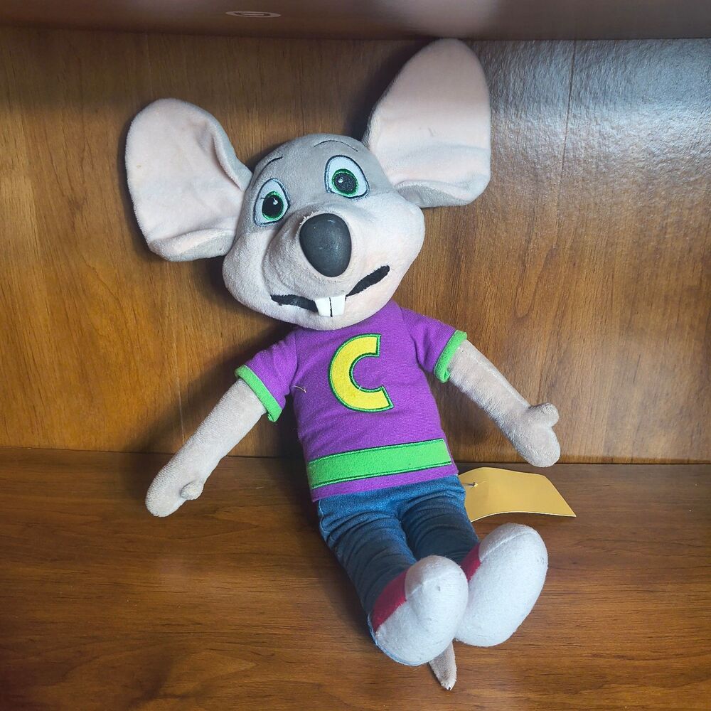 Chuck E Cheese Mouse Mascot Plush